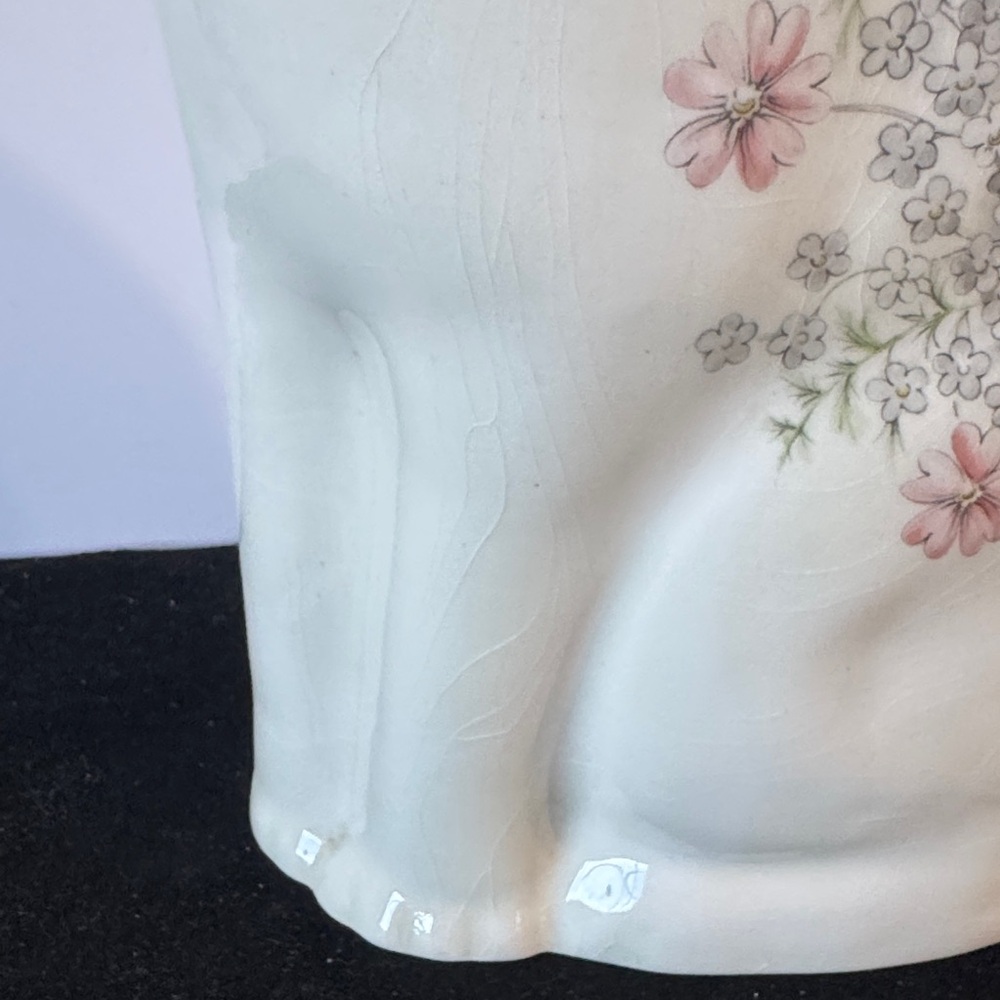 Rare vintage 1986 floral ceramic friendship cat figurine - Picture 7 of 12